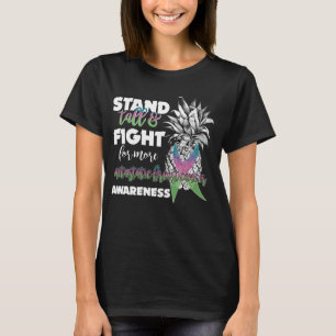 Metastaserande bröstcancermedvetande ananas t shirt