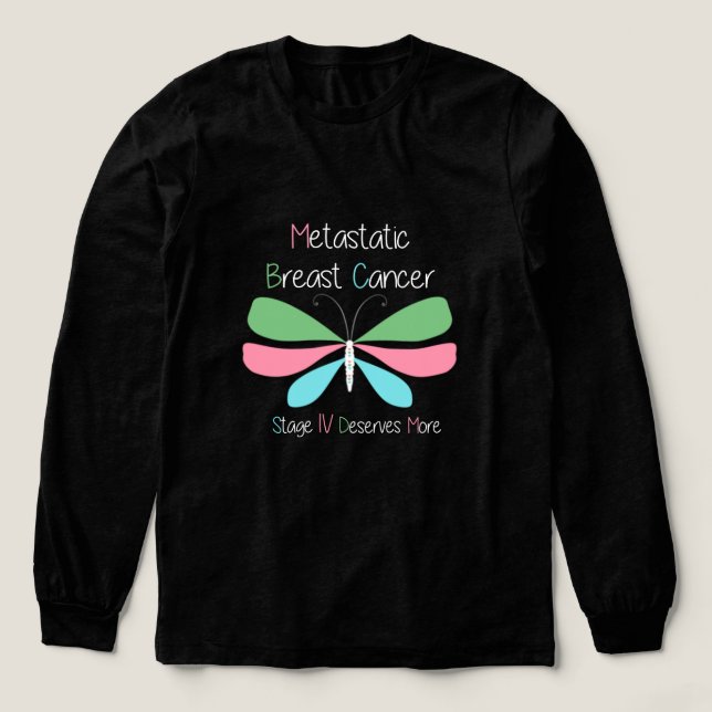 Metastatic Bröstcancer medvetenhet T Shirt (Design framsida)