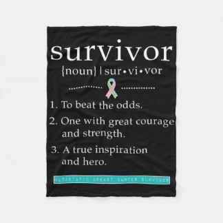 Metastatic Bröstcancer överlevande Fleecefilt