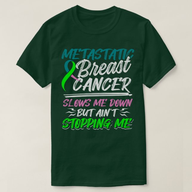 Metastatiskt bröstcancermedvetandehöjande anfall t shirt (Design framsida)