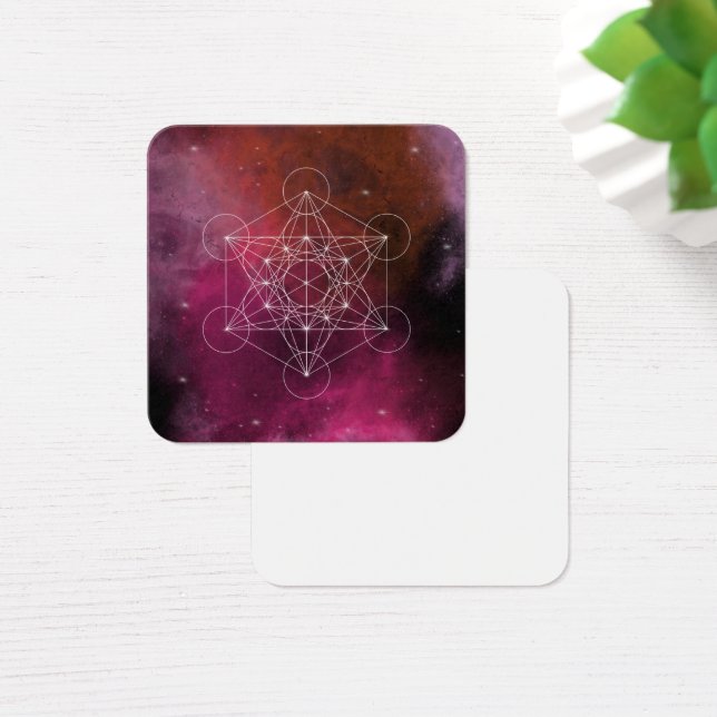 Metatron arcangel zen fyrkantigt visitkort (Skivbord)