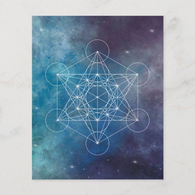 Metatron, chakra,zen,helig geometri, ängel flygblad (Framsidan)