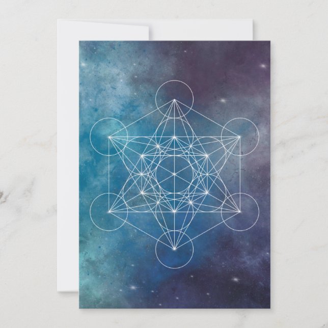 Metatron, chakra,zen,helig geometri, ängel inbjudningar (Framsida)