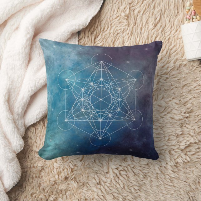 Metatron, chakra,zen,helig geometri, ängel kudde (Filt)