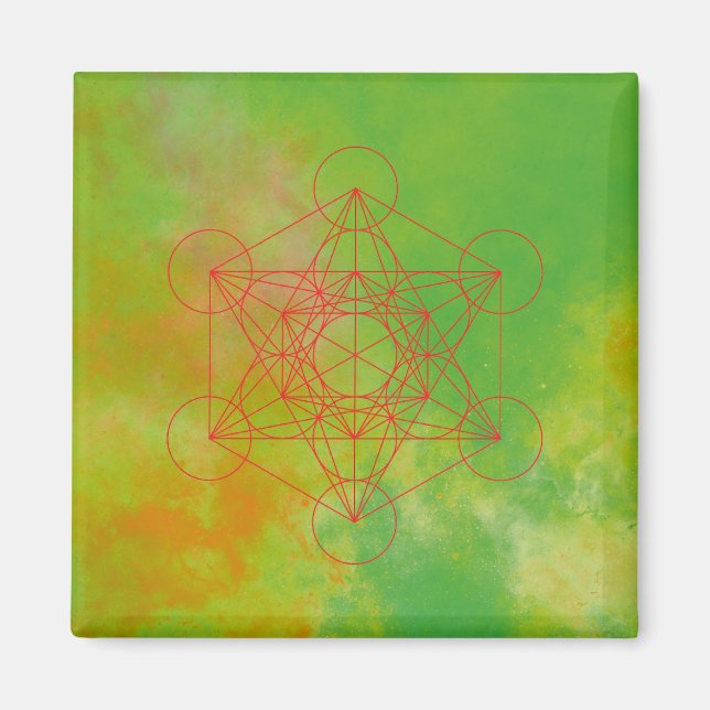 Metatron, chakra,zen,helig geometri, ängel magnet (Framsidan)