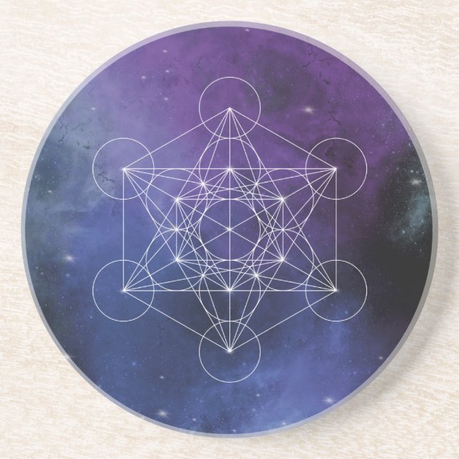 Metatron, chakra,zen,helig-geometri, geometri, underlägg (Framsidan)