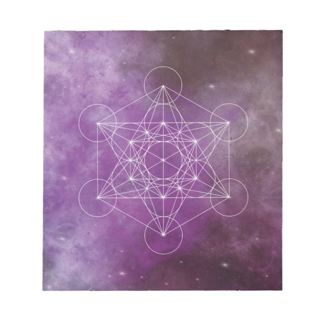 Metatron, chakra,zen,helig-geometrisk, ängel anteckningsblock (Framsida)