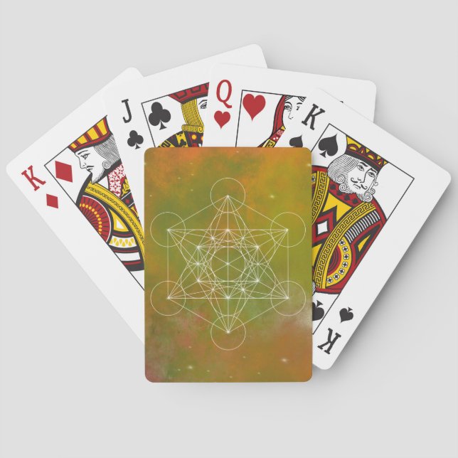 Metatron, chakra,zen,helig geometrisk, ängel, casinokort (Baksidan)
