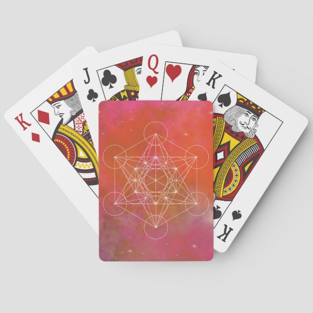 Metatron, chakra,zen,helig geometrisk, ängel, casinokort (Baksidan)