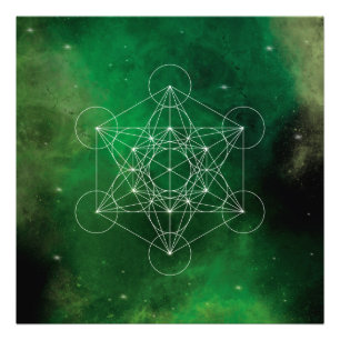 Metatron, chakra,zen,helig-geometrisk, ängel fototryck