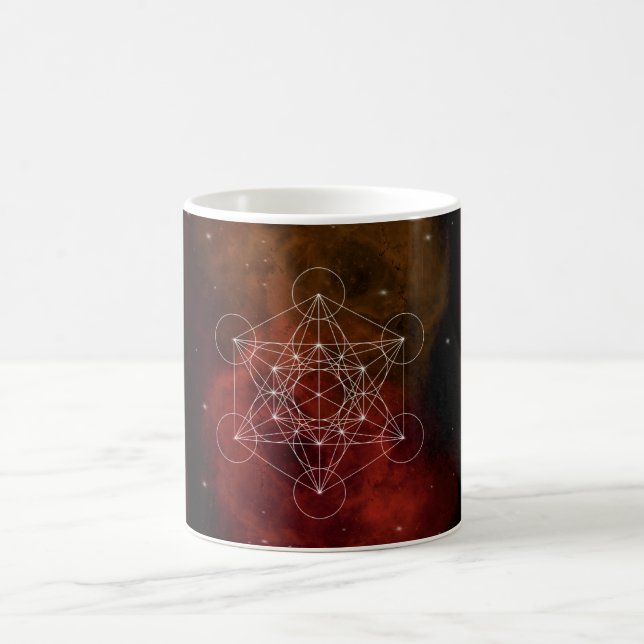 Metatron, chakra,zen,helig-geometrisk, ängel kaffemugg (Center)