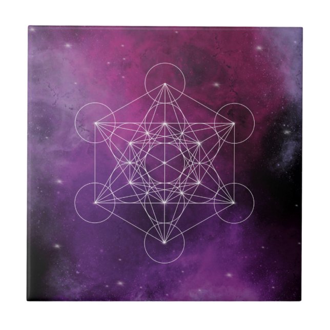 Metatron, chakra,zen,helig geometrisk, ängel, kakelplatta (Framsidan)