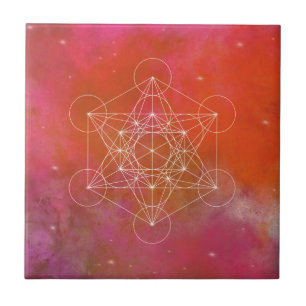 Metatron, chakra,zen,helig geometrisk, ängel, kakelplatta