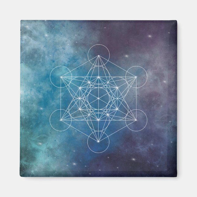 Metatron, chakra,zen,helig-geometrisk, ängel magnet (Framsidan)