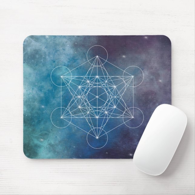 Metatron, chakra,zen,helig-geometrisk, ängel musmatta (Med mus)