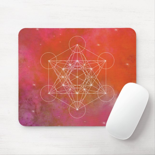 Metatron, chakra,zen,helig geometrisk, ängel, musmatta (Med mus)