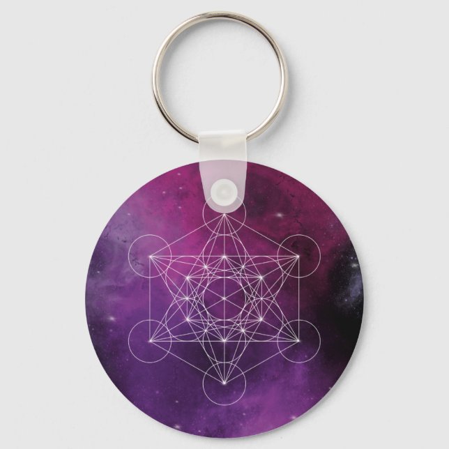 Metatron, chakra,zen,helig geometrisk, ängel, nyckelring (Framsida)