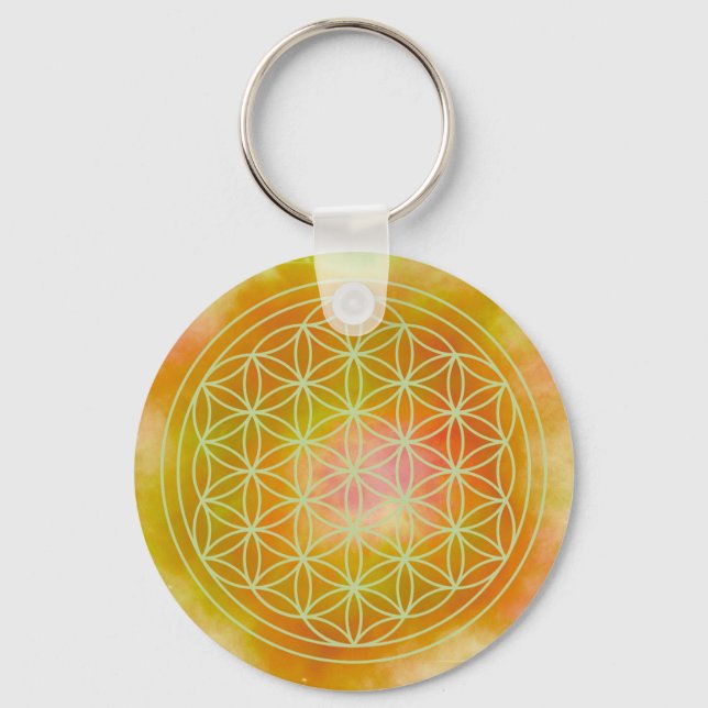 Metatron, chakra,zen,helig geometrisk, ängel, nyckelring (Framsida)