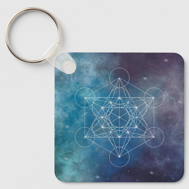 Metatron, chakra,zen,helig-geometrisk, ängel nyckelring (Framsida)