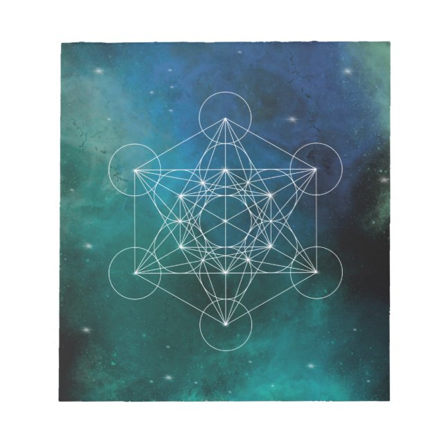 Metatron, chakra,zen,helig-geometrisk, ängel, spir anteckningsblock (Framsida)