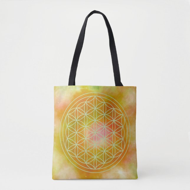 Metatron, chakra,zen,helig geometrisk, ängel, tygkasse (Framsida)