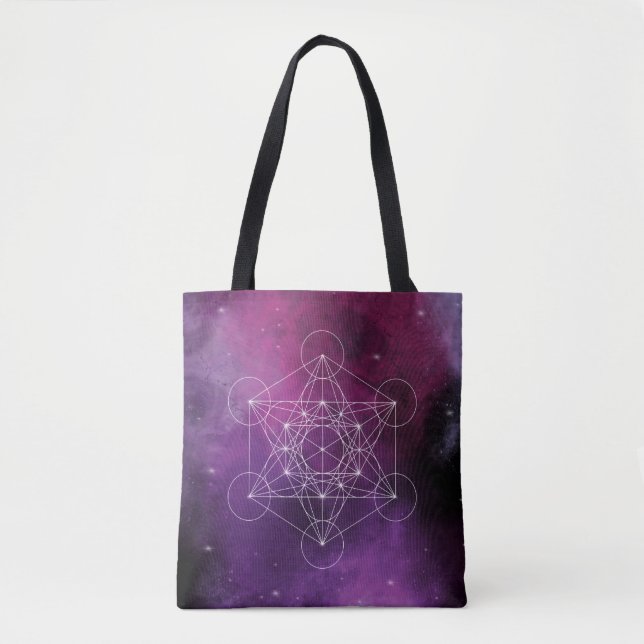 Metatron, chakra,zen,helig geometrisk, ängel, tygkasse (Framsida)