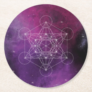 Metatron, chakra,zen,helig geometrisk, ängel, underlägg papper rund