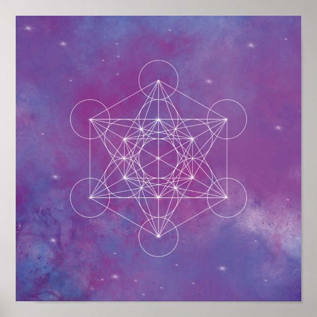 Metatron, chakra,zen,sacred geometric, angel, poster (Framsidan)