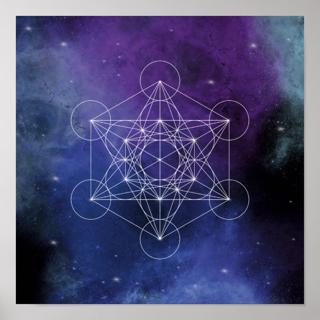 Metatron, chakra,zen,sacred geometric, geometry, poster (Framsidan)