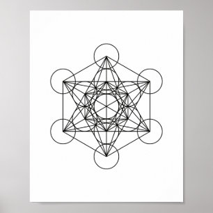 Metatron Helig Geometry Wall Art Poster