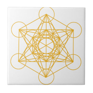 Metatron kubguld kakelplatta