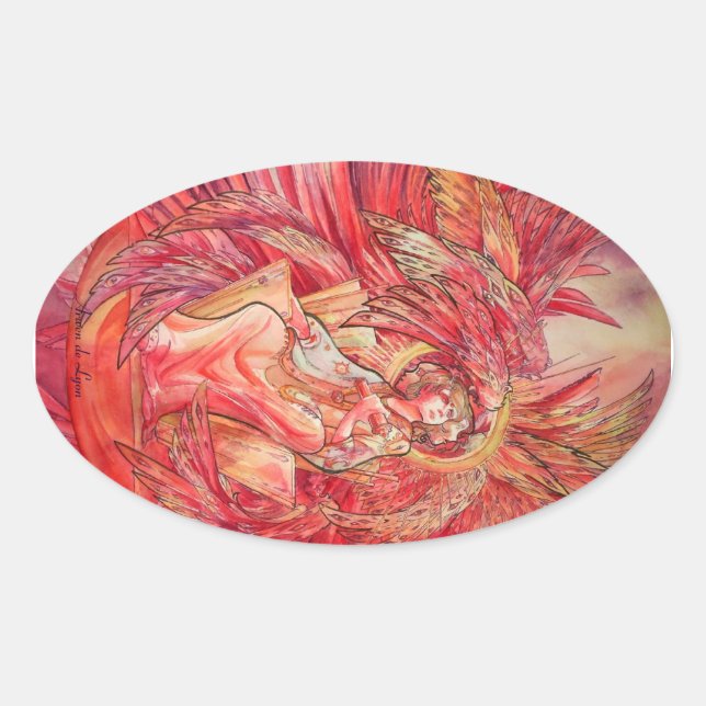 Metatron Ovalt Klistermärke (Framsida)