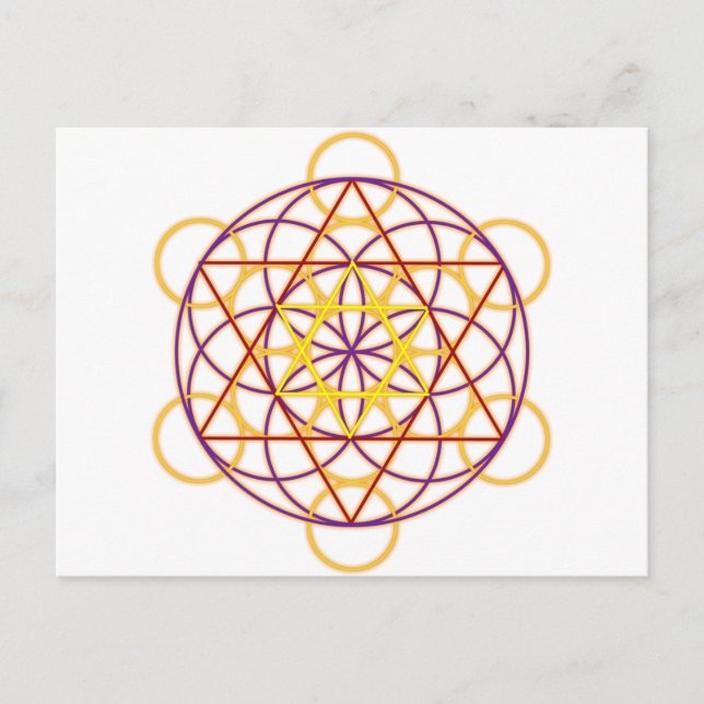 MetatronGlow1 Vykort (Framsida)