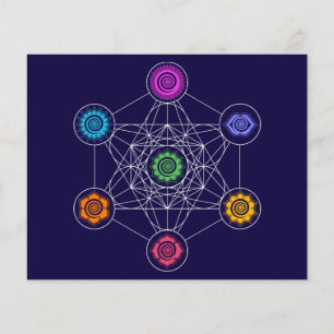 Metatrons Cube, Chakras, Cosmic Energy Centres Flygblad