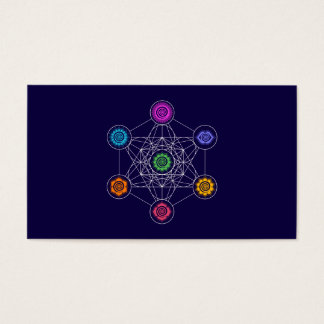 Metatrons Cube, Chakras, Cosmic Energy Centres Visitkort