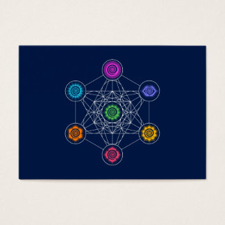Metatrons Cube, Chakras, Cosmic Energy Centres Visitkort