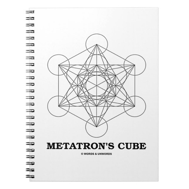 Metatron's Cube Helig Geometry Anteckningsbok (Framsidan)