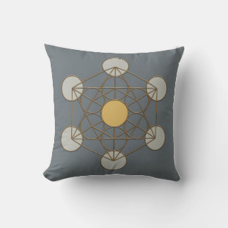 Metatron's Cube Helig Geometry Dekorativ kudde