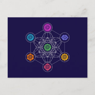 Metatrons kub, Chakras, Kosmiska energicentran Vykort