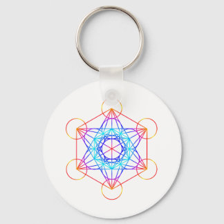 Metatrons kub (Färg 2) Nyckelring