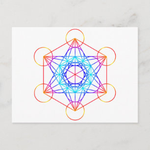 Metatrons kub (Färg 2) Vykort