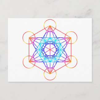 Metatrons kub (Färg 2) Vykort