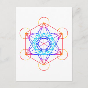 Metatrons kub (Färg 2) Vykort