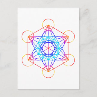 Metatrons kub (Färg 2) Vykort