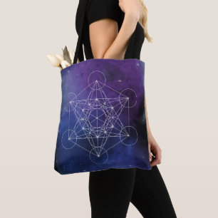 Metatrons kub helig geometri tygkasse