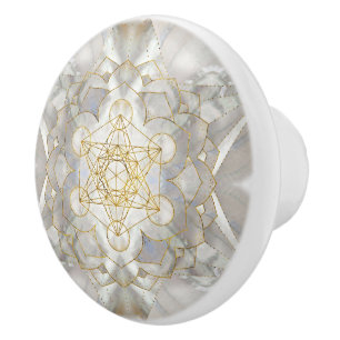 Metatrons kub i lotus Helig Geometry Knopp