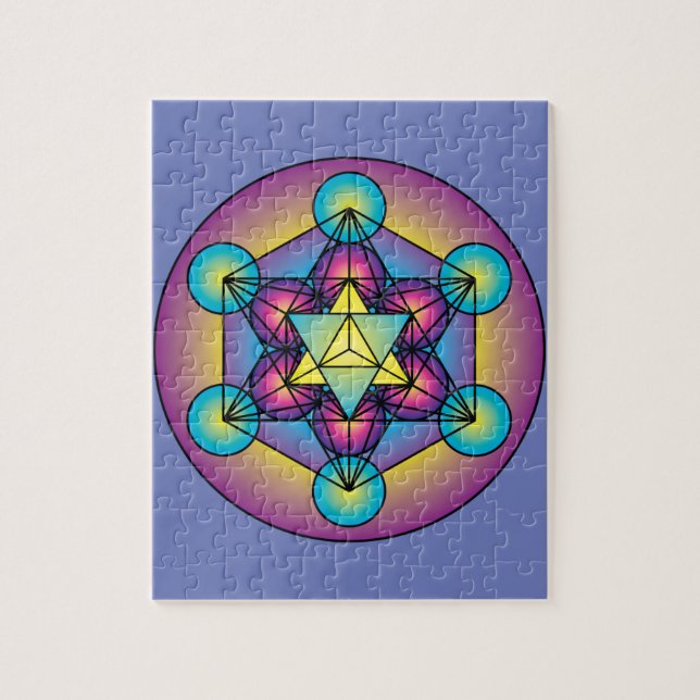 Metatrons kub Merkaba Pussel (Vertikal)