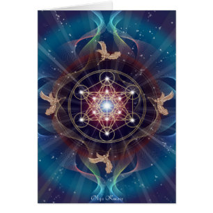 Metatrons kub - Merkabah Hälsningskort