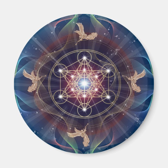 Metatrons kub - Merkabah Magnet (Framsidan)