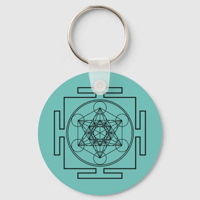 Metatrons kub nyckelring (Framsida)